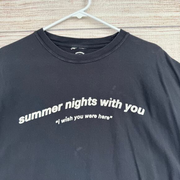 Seven Emotions Summer Nights With You T-Shirt Adult XL Black Wish You Were Here - Picture 3 of 6